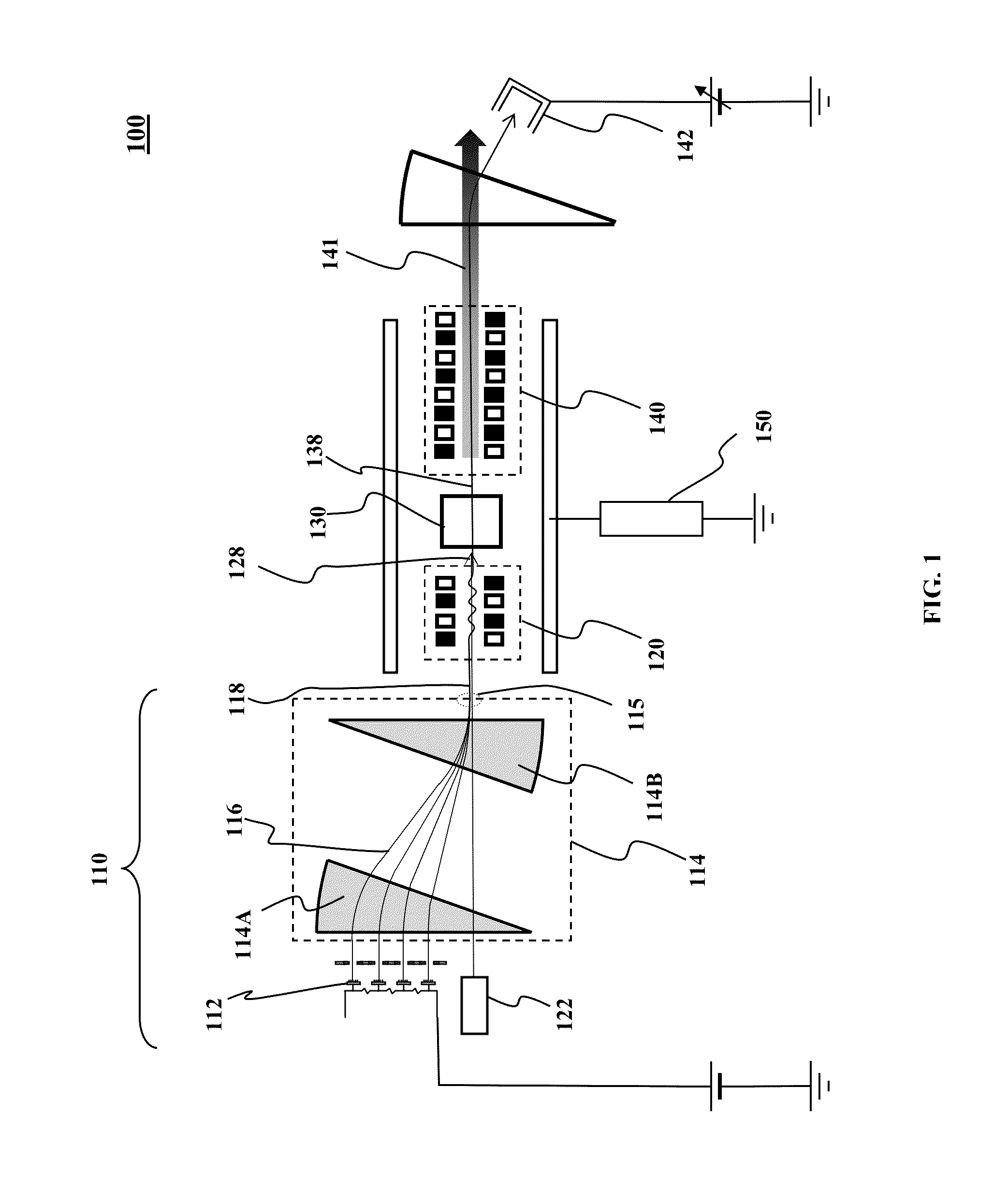 DC high-voltage super-radiant free-electron based EUV source