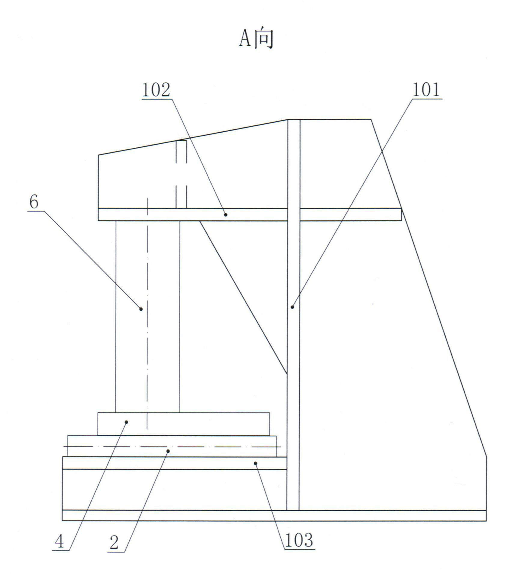 Splicing flange leveling device of wind driven generator tower cylinder