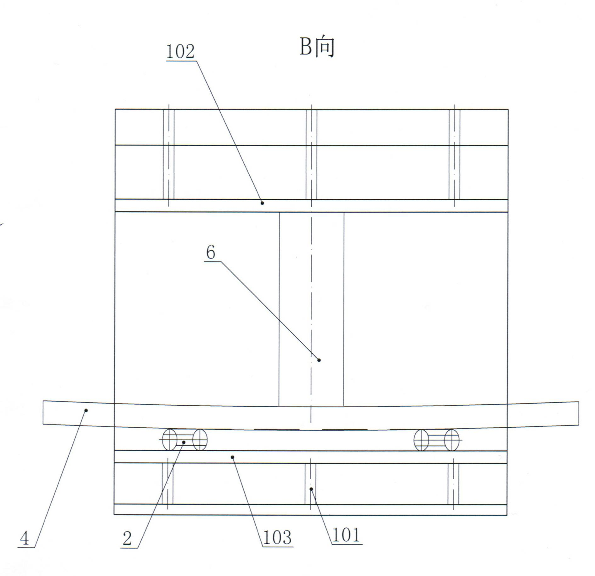 Splicing flange leveling device of wind driven generator tower cylinder