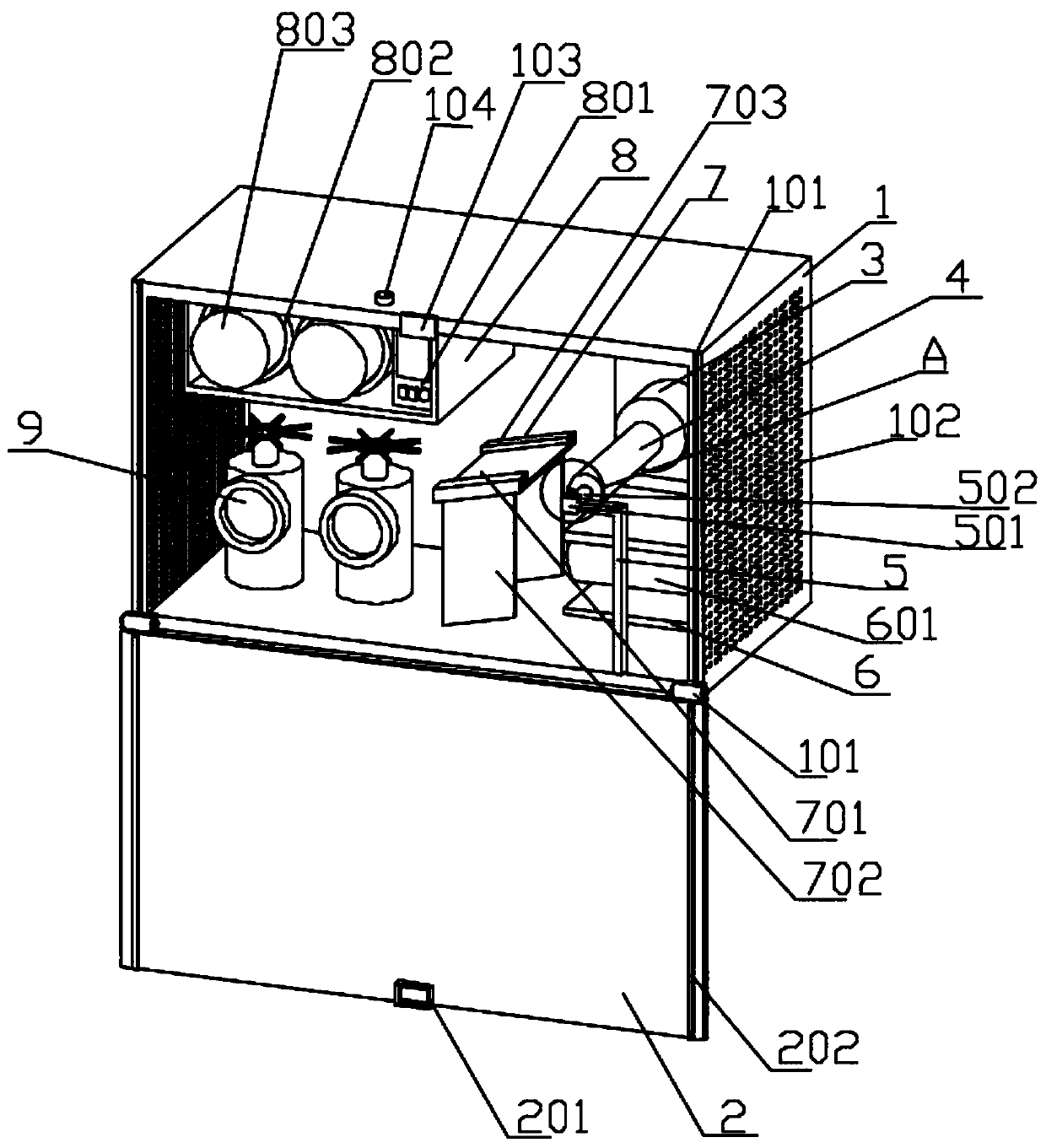 Automatic accommodating box with automatic water hose winding device and system thereof