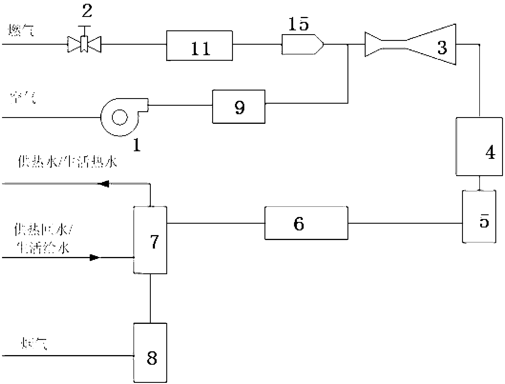 Positive-pressure-injecting type fully-premixed combustion heating device