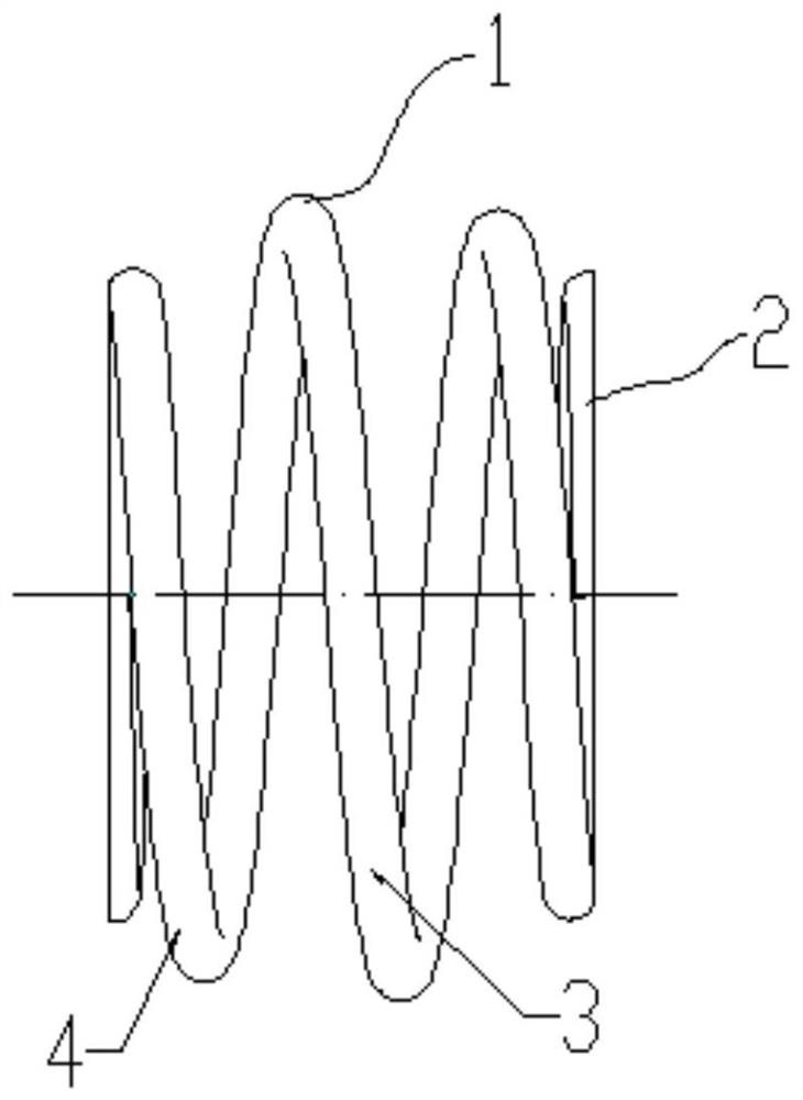 Anti-abrasion and anti-breakage long-service-life drain valve spring