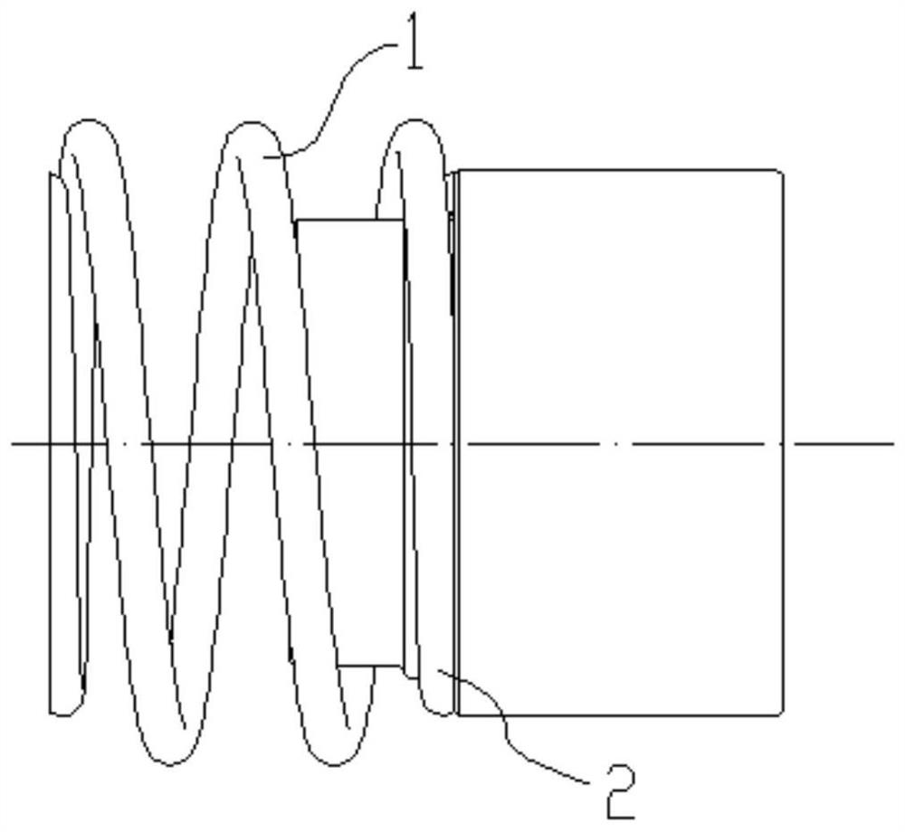 Anti-abrasion and anti-breakage long-service-life drain valve spring