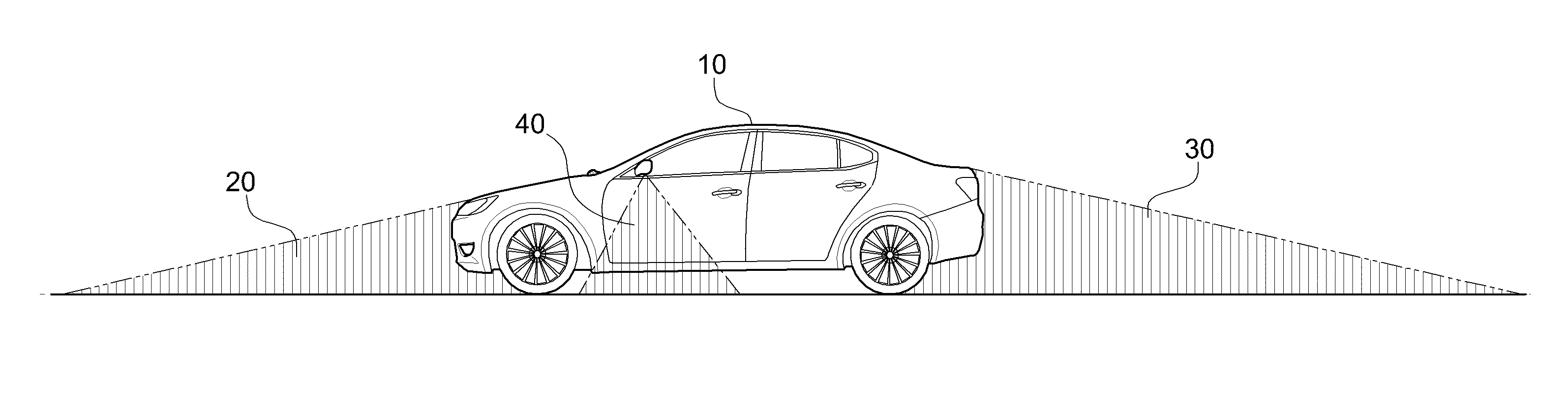 Apparatus and method for displaying a blind spot