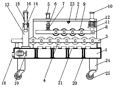 Furniture plate painting device