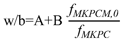 Phosphate cement mortar matching method