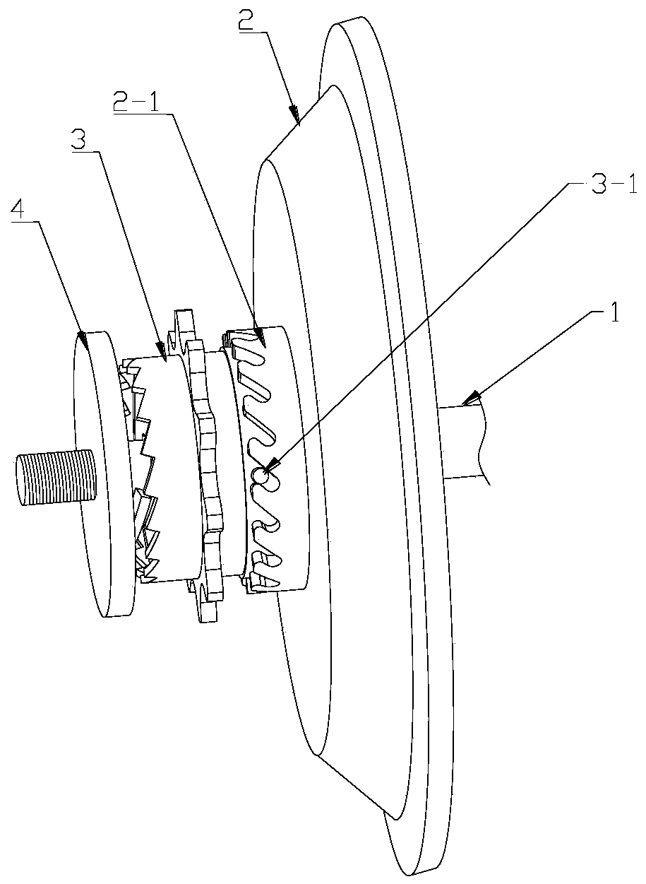 Clutch type electric bicycle chain wheel driving mechanism