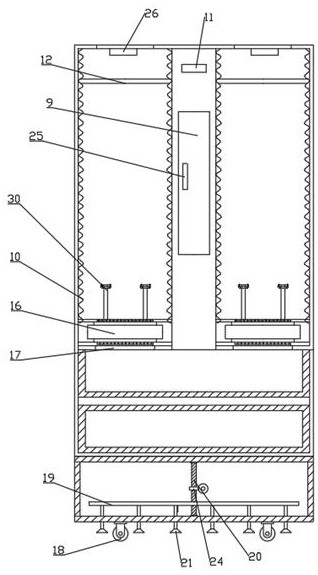 Intelligent electric power safety appliance cabinet with sterilization and peculiar smell absorption functions