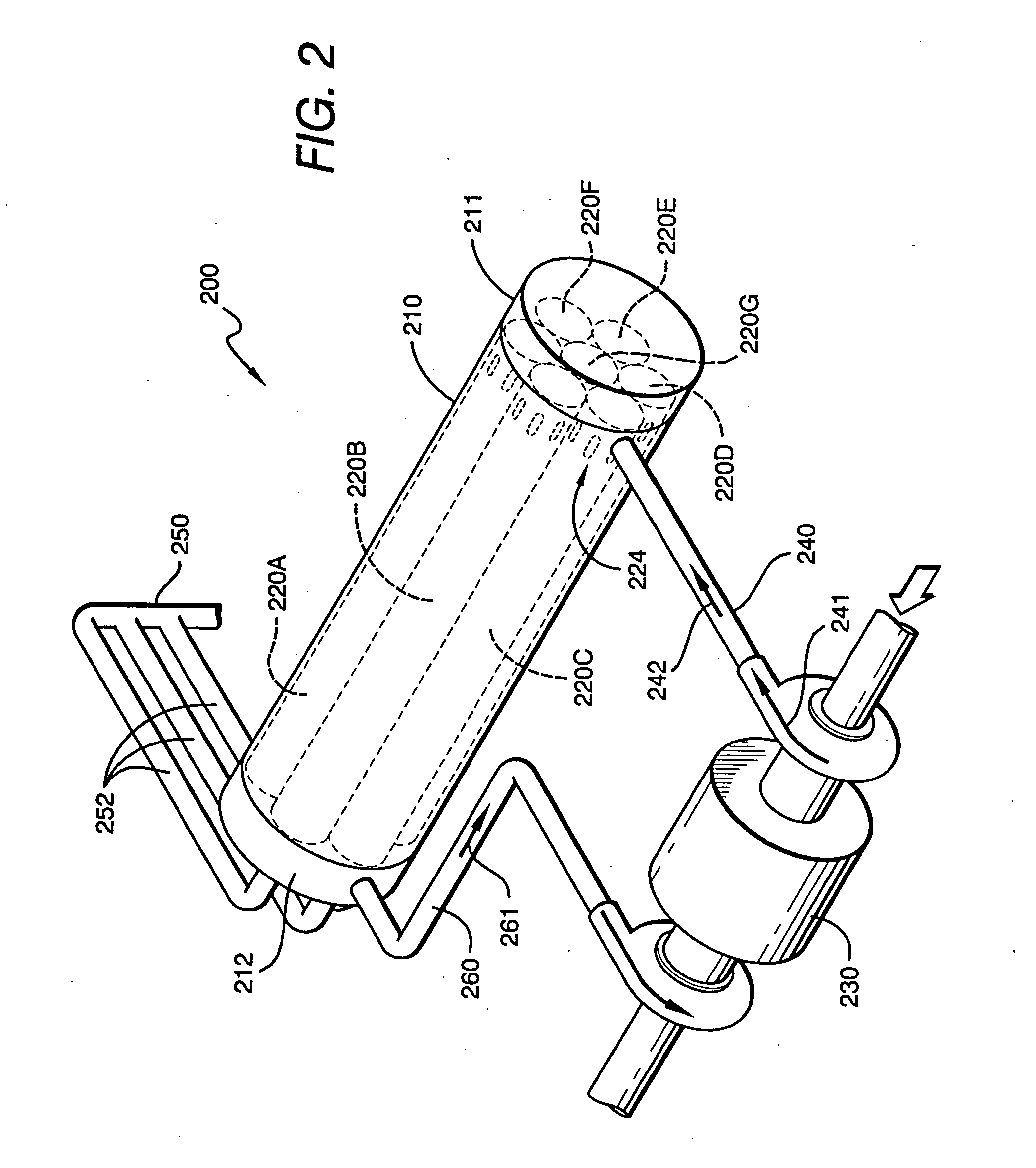 Filtration system with anti-telescoping device