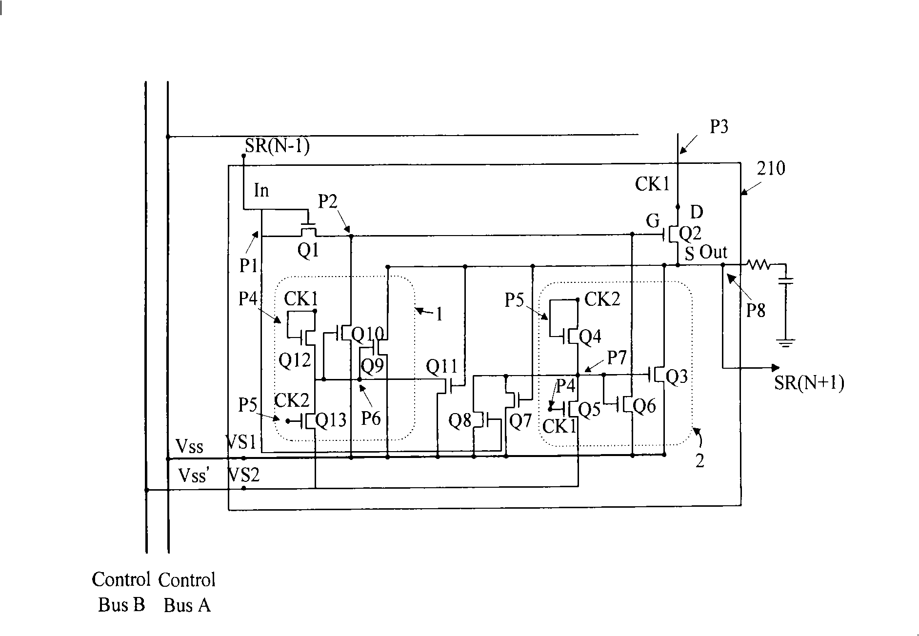 Shift buffer capable of reducing frequency coupling effect and shift buffer unit