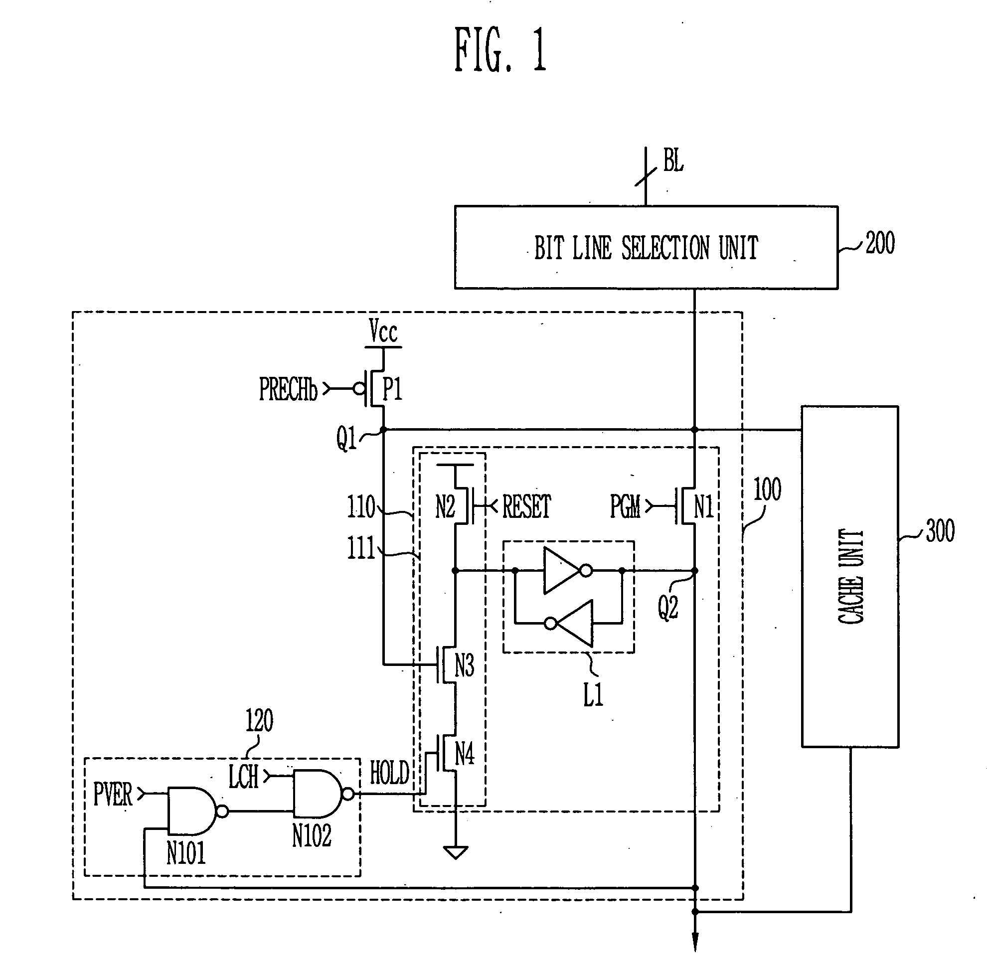 Page buffer for flash memory device