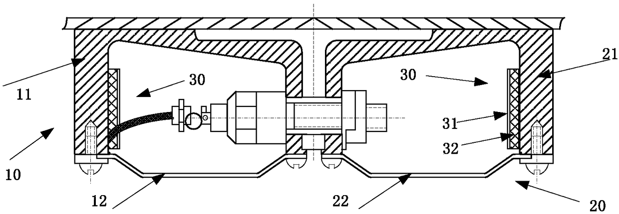 Explosive bolt protecting device for retarding operational fragments and explosive bolt system