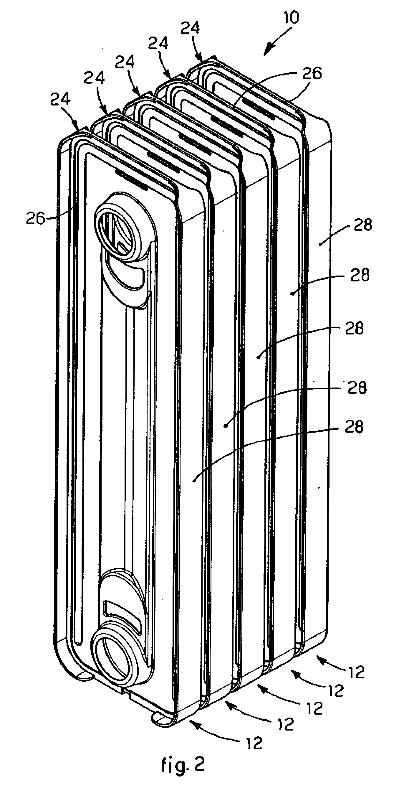 Mobile device for heating rooms