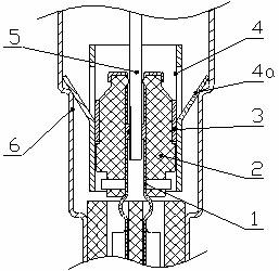 Electrode fixing device of plate oxygen sensor