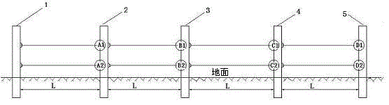 Method for detecting inclination angle and settlement change conditions of column or pile with time