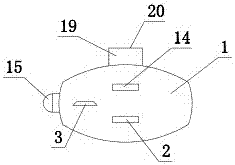 Integrated self-power-interruption charging device integrated with advertisement putting and plugging box