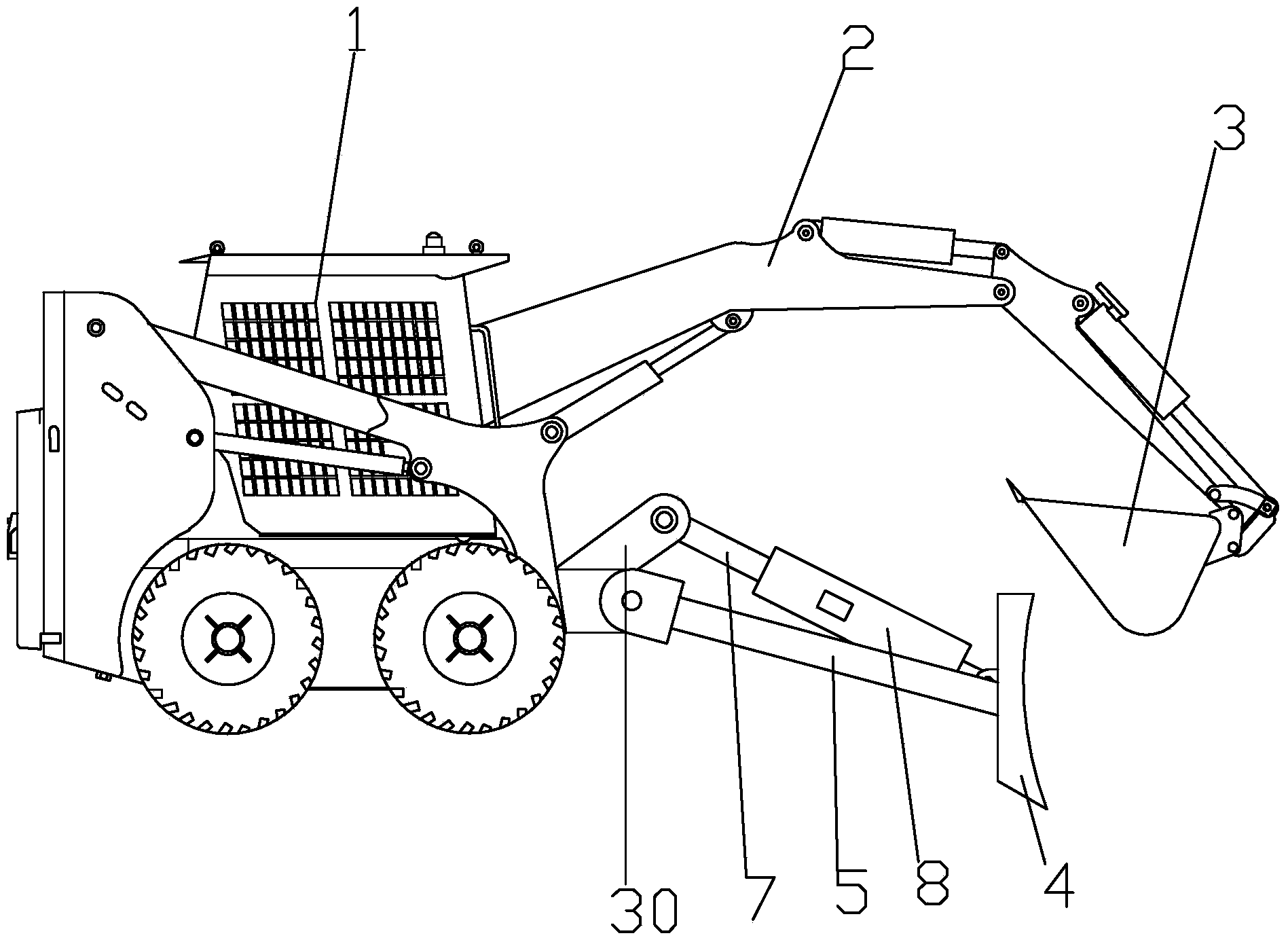 Dual-use device for shoveling and bulldozing