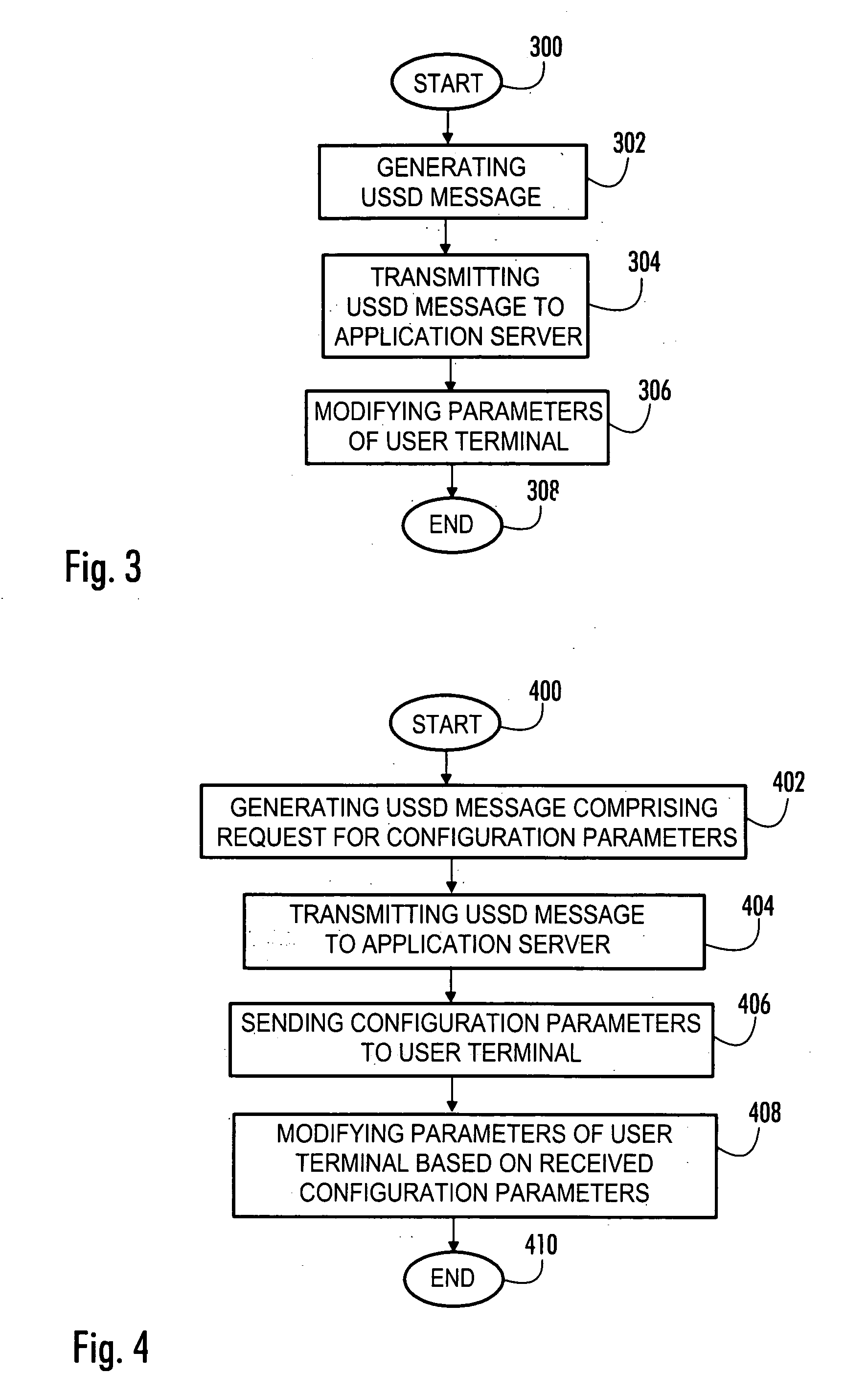 Method of modifying parameters of user terminal, radio system and user terminal