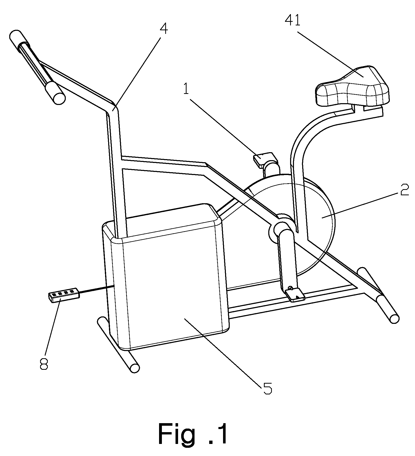 Stepped Exercising and Electricity Generating Machine