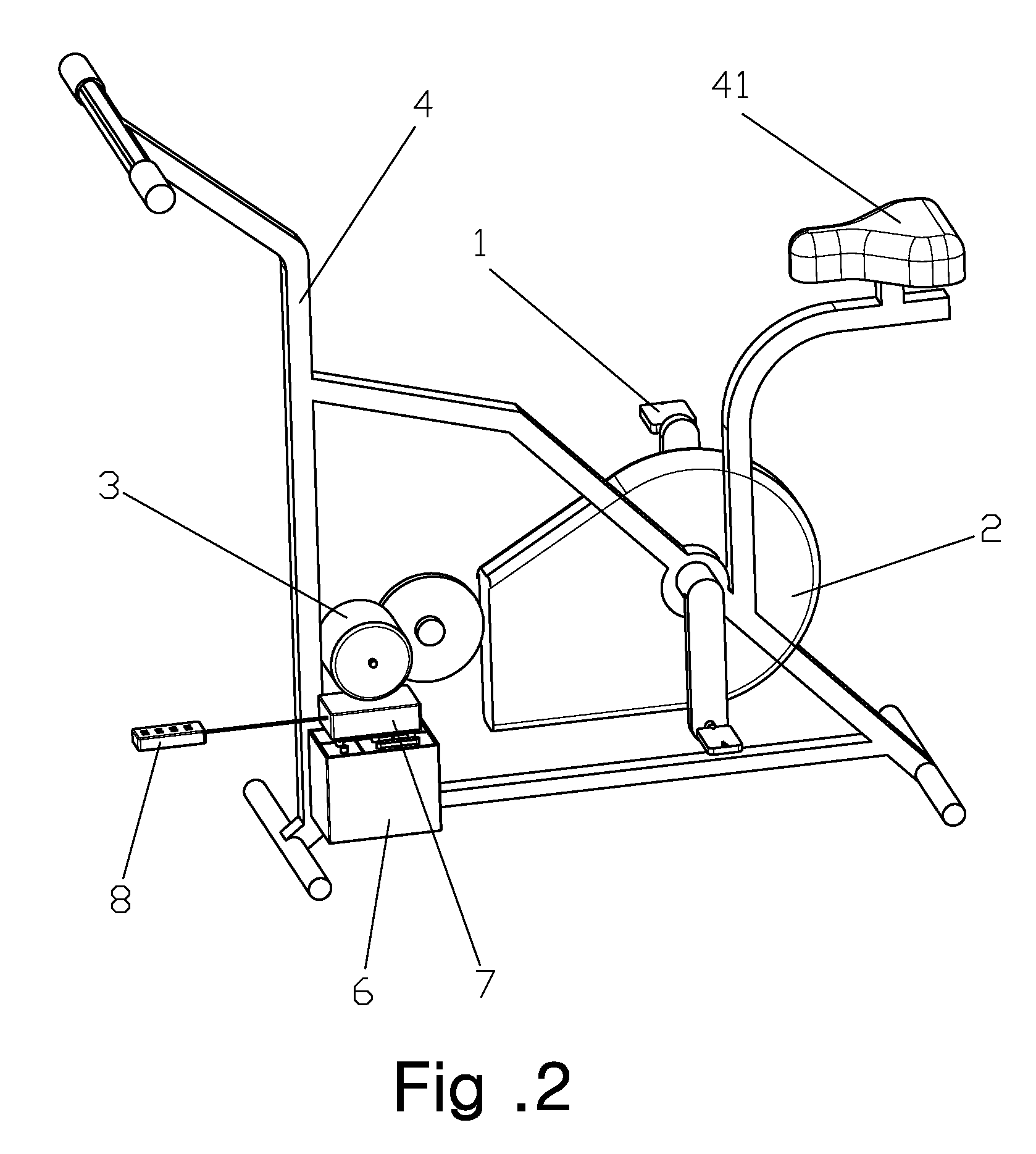 Stepped Exercising and Electricity Generating Machine