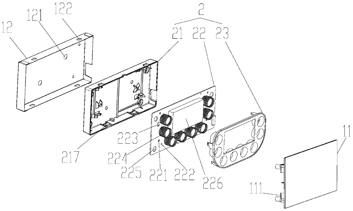 Water heater wire box, face cover assembling structure and water heater