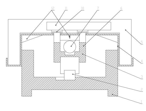 Dynamic sealing device for single shaft of casting mold numerical control machine