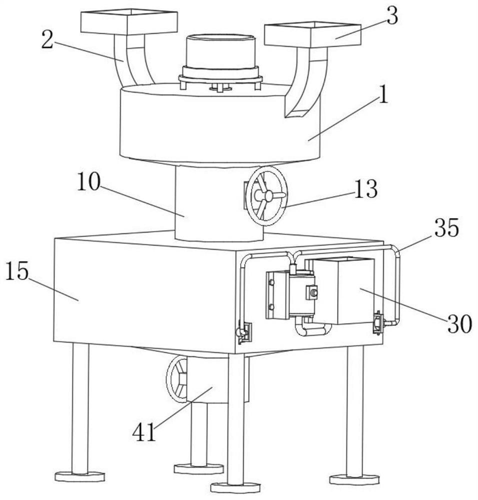 Proportioning and stirring device for preparing high-strength concrete