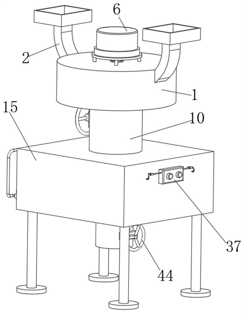 Proportioning and stirring device for preparing high-strength concrete