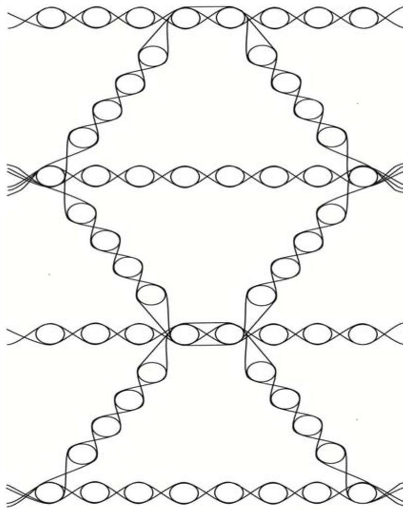 Honeycomb three-dimensional integral woven structure type wave-absorbing composite material and preparation method thereof