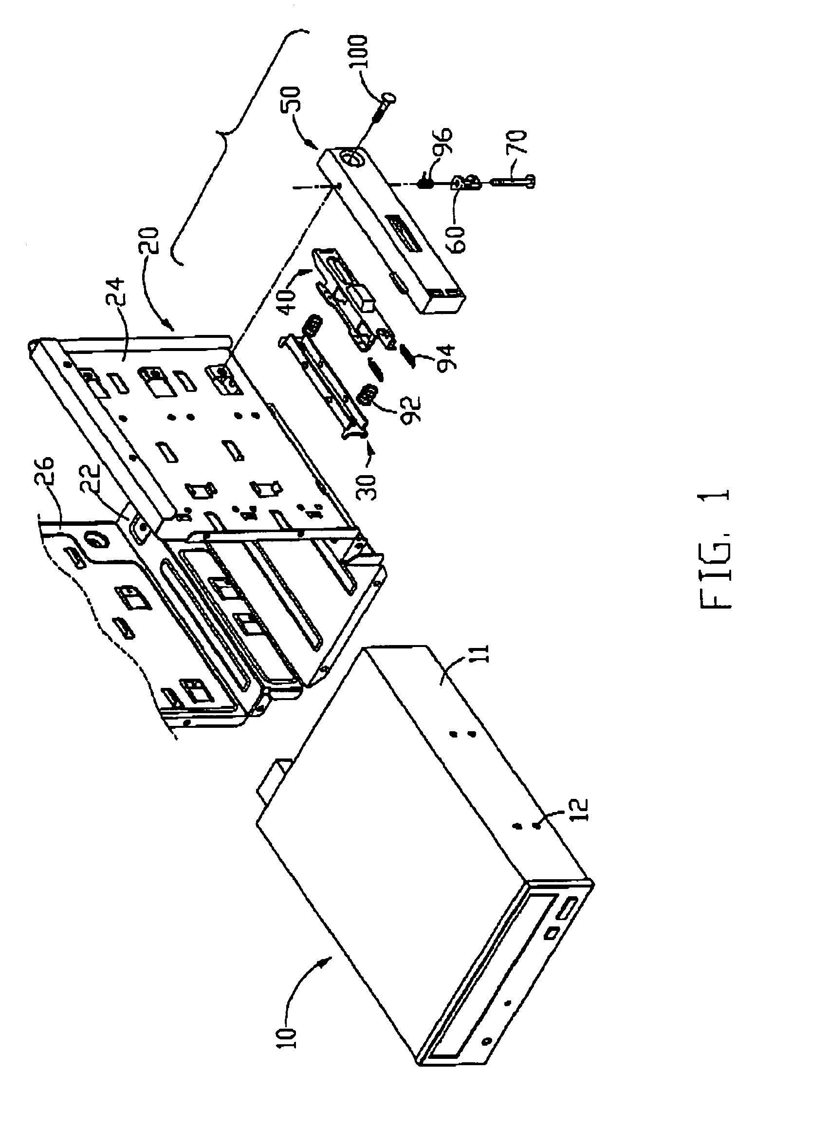 Mounting apparatus for storage device