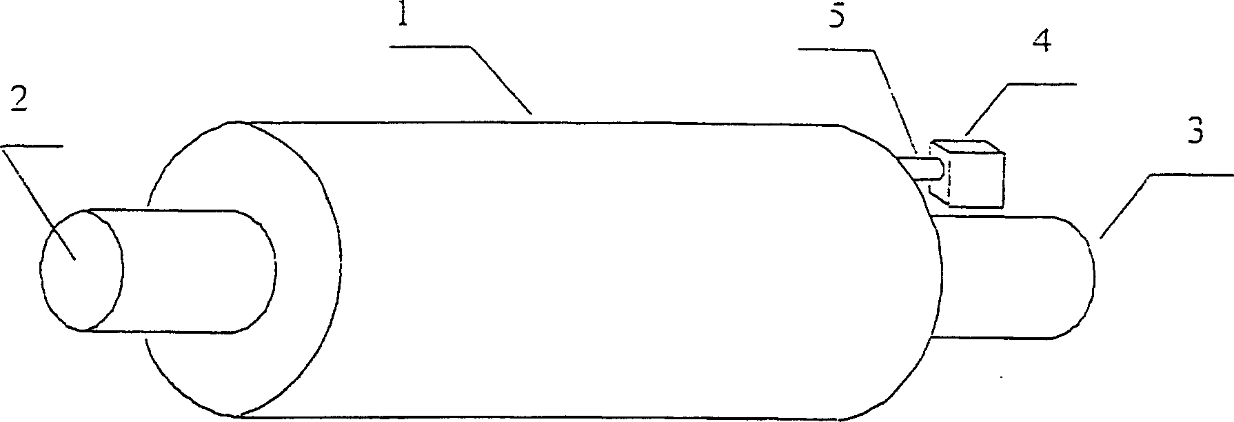 Engine tail gas treater with microwave technology used and the catalyst and its prepn process