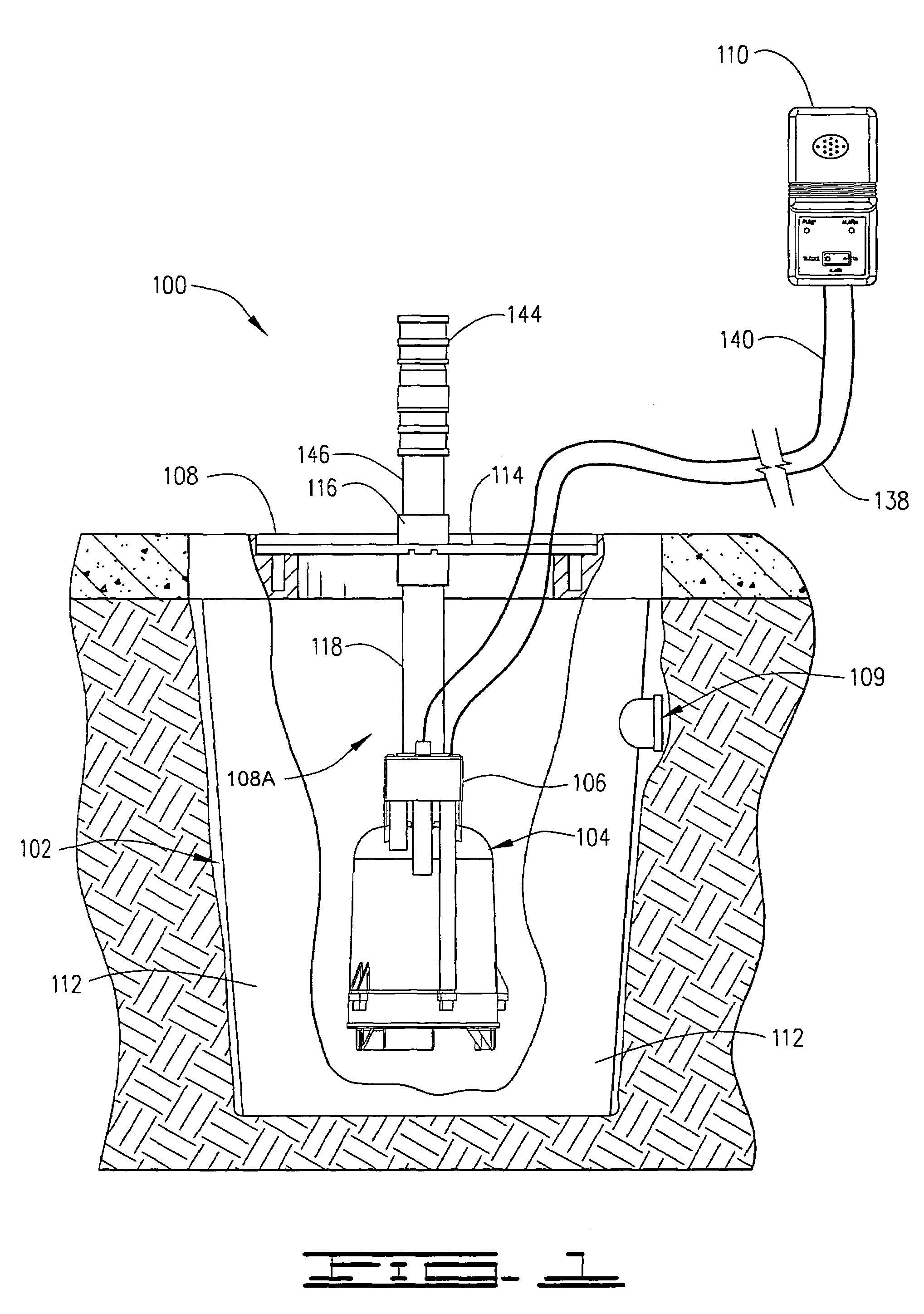 Automatic liquid collection and disposal assembly