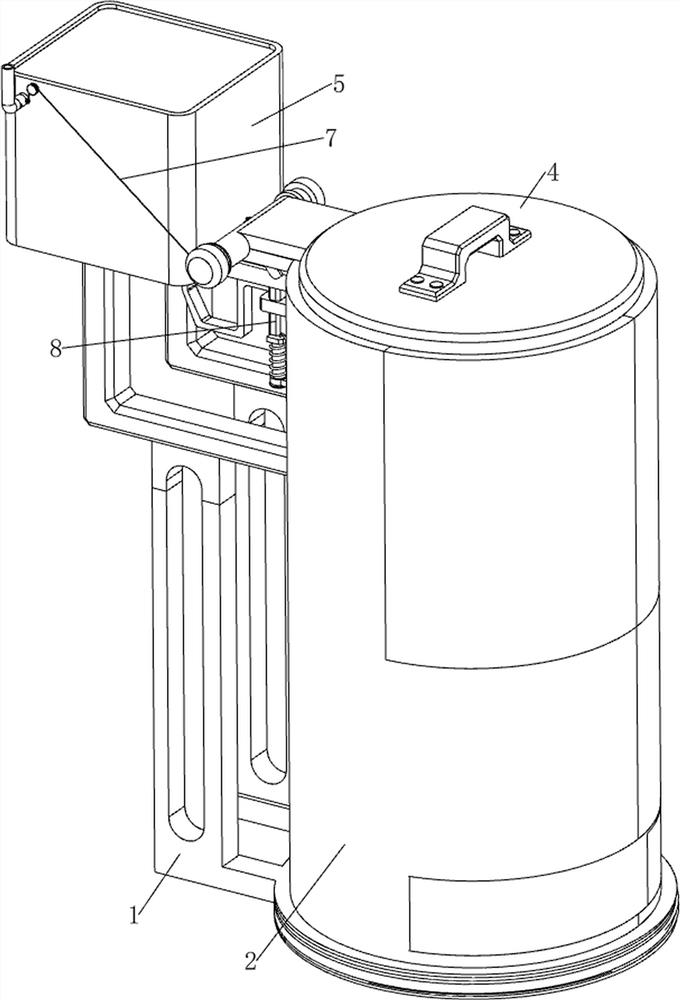 Patient vomitus collecting device for department of gastroenterology