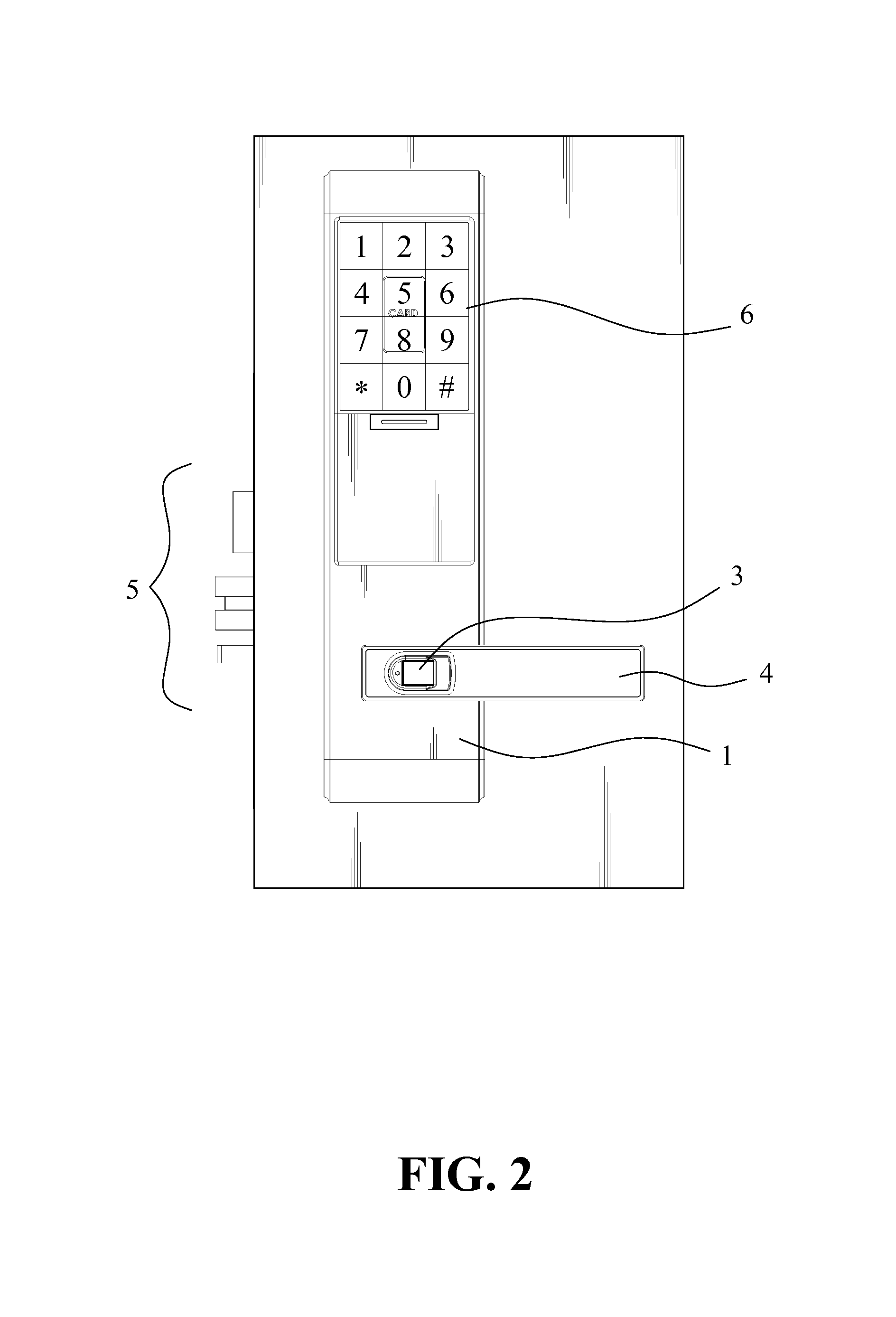 Sensor-embedded door handle with fingerprint identification function