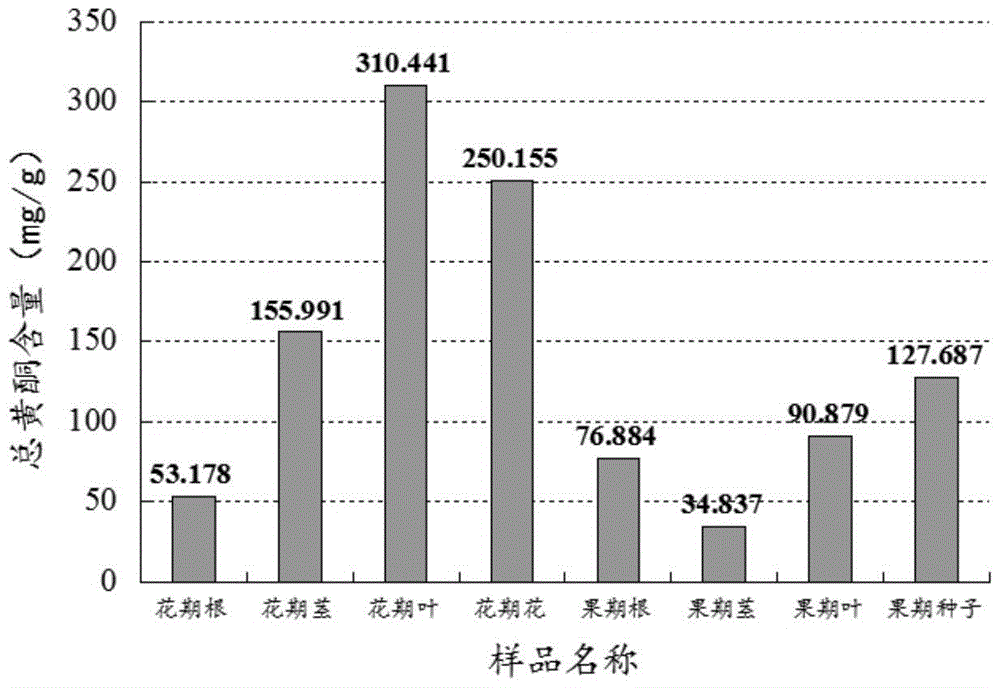 Method for detection of three components including chlorogenic acid in edelweiss edelweiss or its processed products