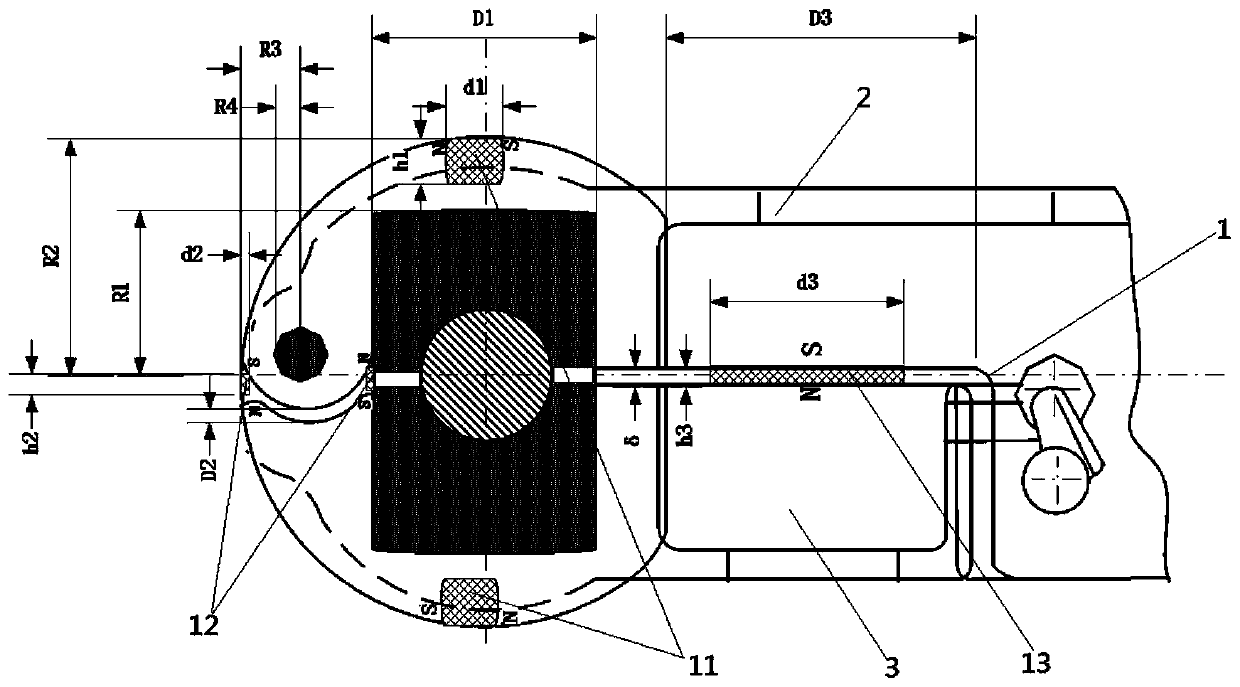 A kind of high-voltage power transmission equipment and its spacer bar clamp device