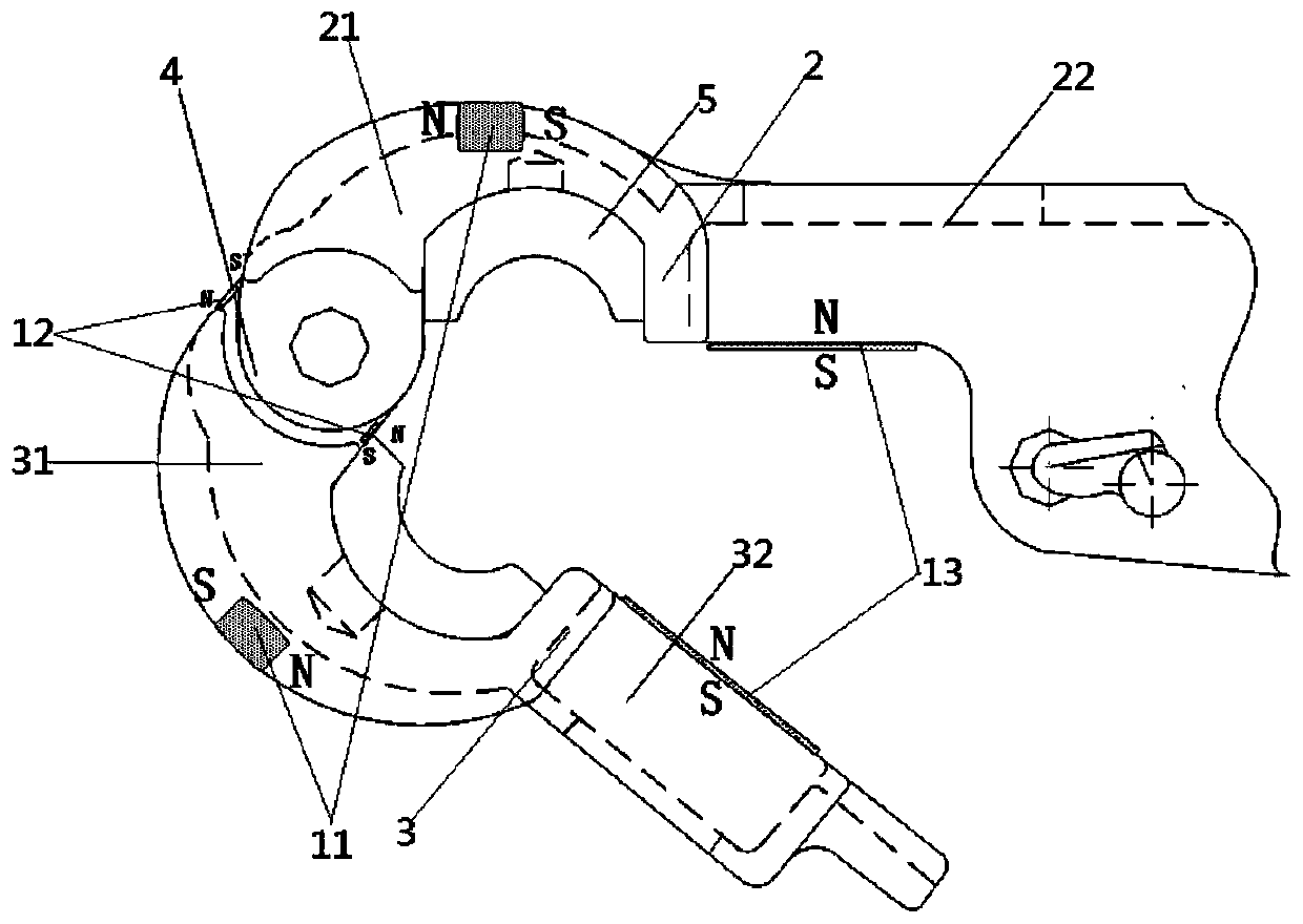 A kind of high-voltage power transmission equipment and its spacer bar clamp device