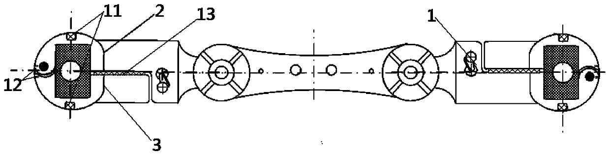 A kind of high-voltage power transmission equipment and its spacer bar clamp device