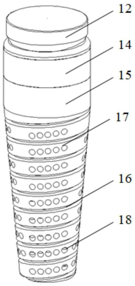 Dental implant and dental implant manufacturing method