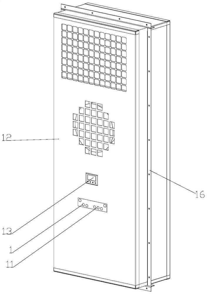 Container energy-storage variable-frequency air conditioning unit for direct-current power supply ship