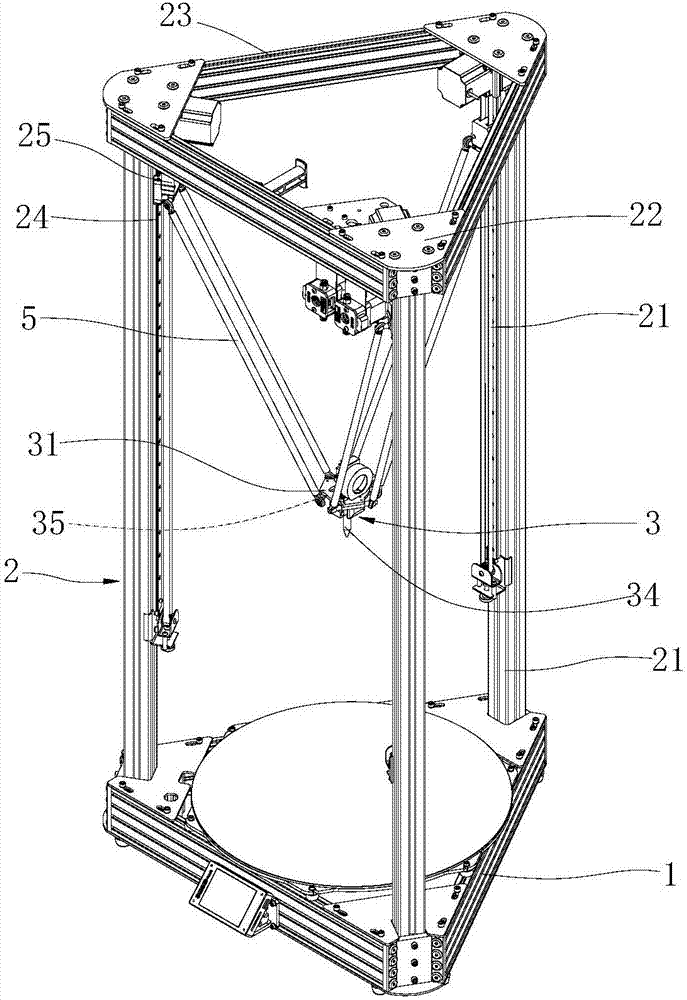 Mixed printing head type 3D printer