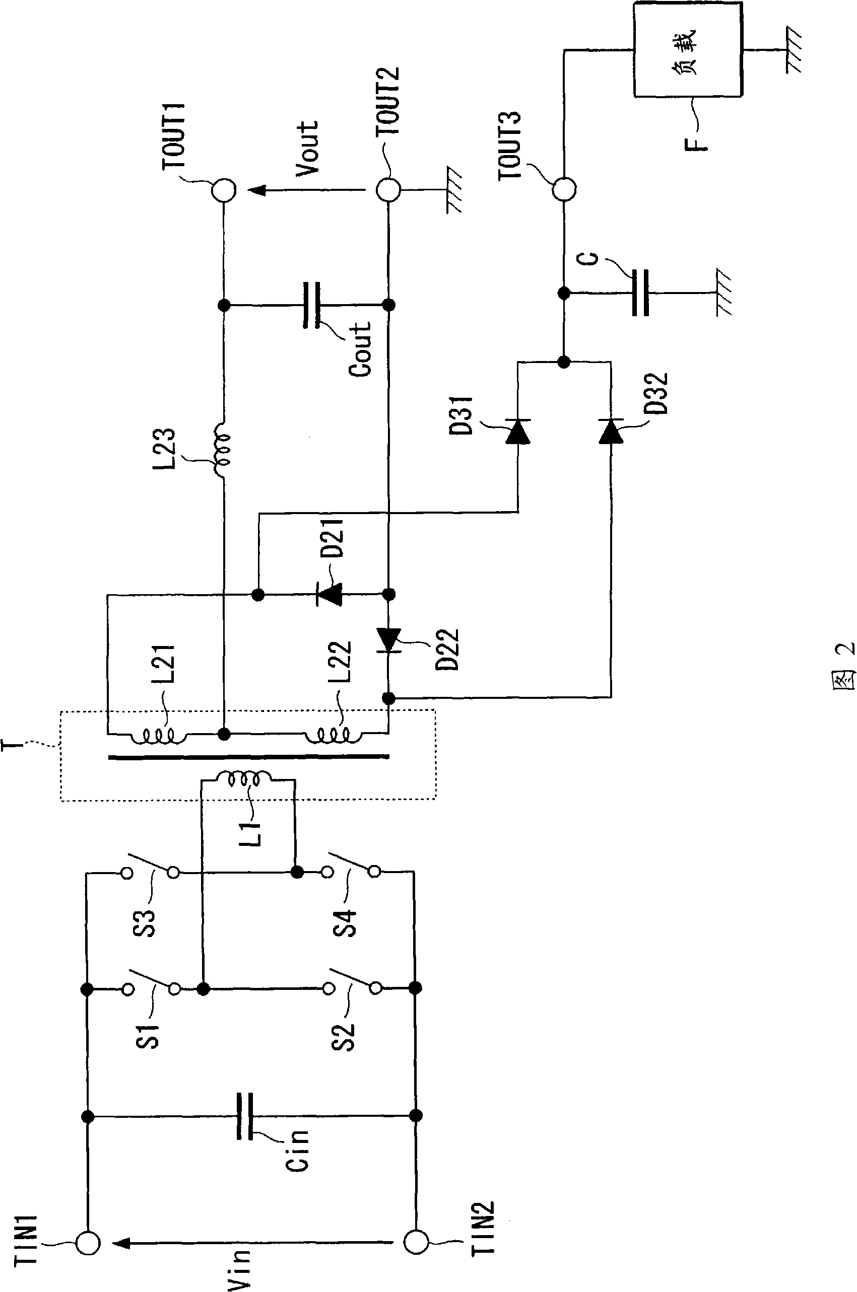 Switching power supply circuit and surge absorbing circuit