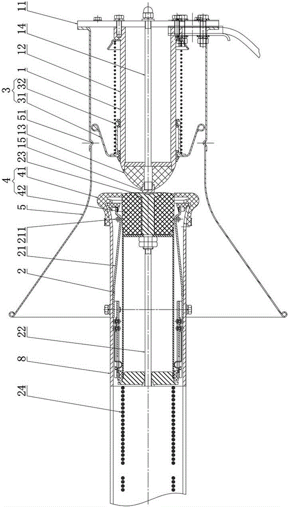 Closing mechanism of high voltage isolating switch