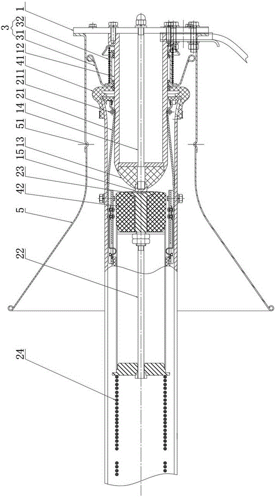 Closing mechanism of high voltage isolating switch