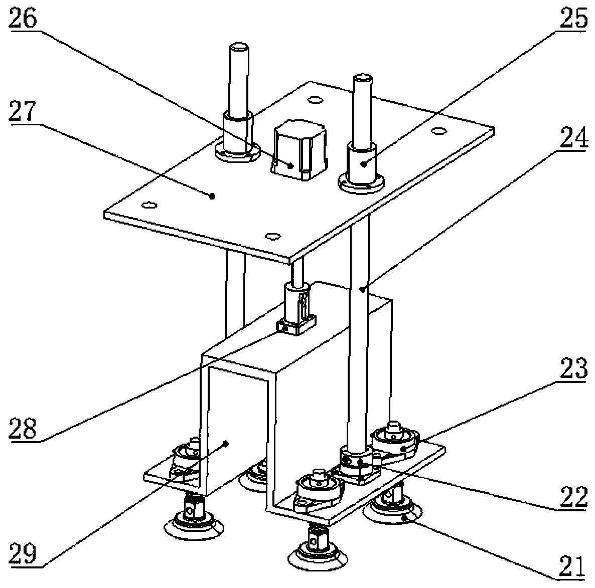 Glass bracket mounting and detecting device