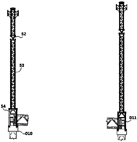 Method for mounting main bridge variable cross-section continuous steel truss girder by using cable crane