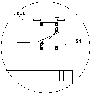 Method for mounting main bridge variable cross-section continuous steel truss girder by using cable crane