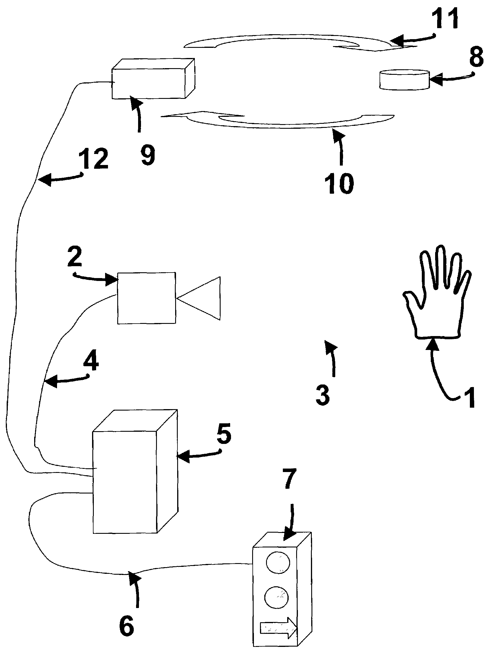 Method and apparatus for contactless hand recognition