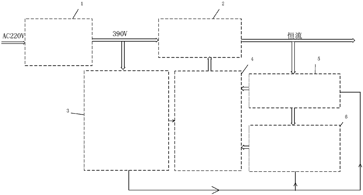 High-precision laser remote sensing numerical control power supply circuit