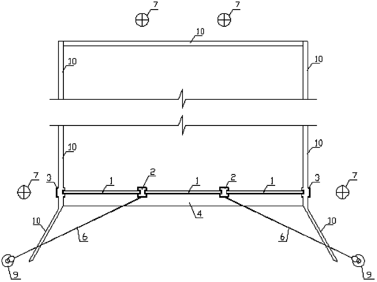 Combined gate-type dry dock door